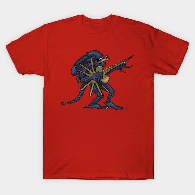 Aliens: "Let's Rock!!!" T-Shirt by Evarcha